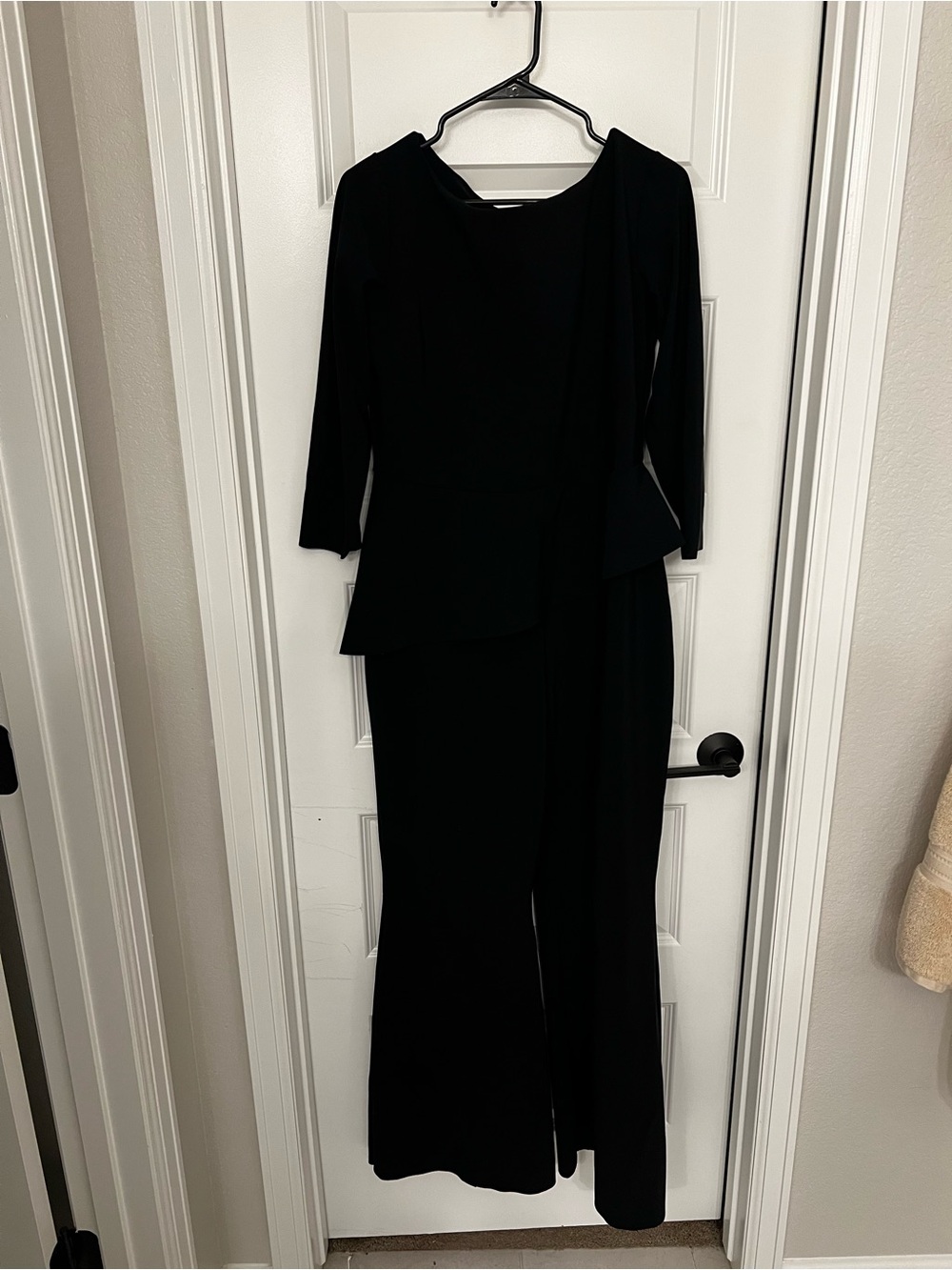 Chiara Boni Black Draped Jumpsuit